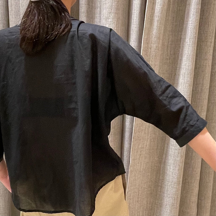 Ramie lawn 2way Dolman Sleeve Brouse