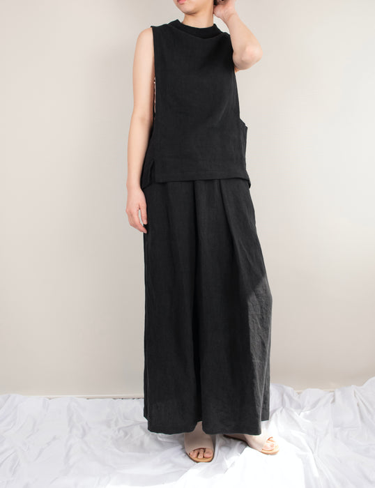 Linen nosleeve vest