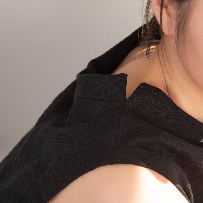 Linen nosleeve vest