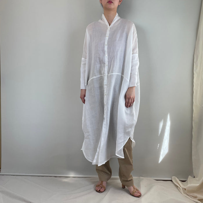 Ramie lawn  cocoon shirt