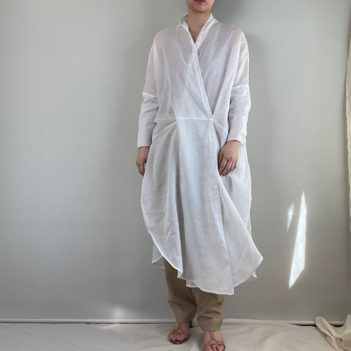 Ramie lawn  cocoon shirt