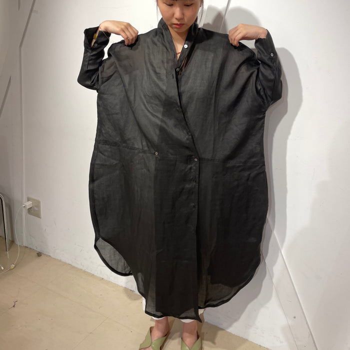 Ramie lawn  cocoon shirt