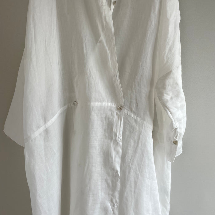 Ramie lawn  cocoon shirt