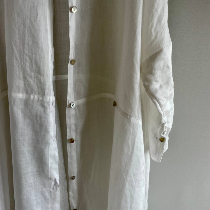 Ramie lawn  cocoon shirt