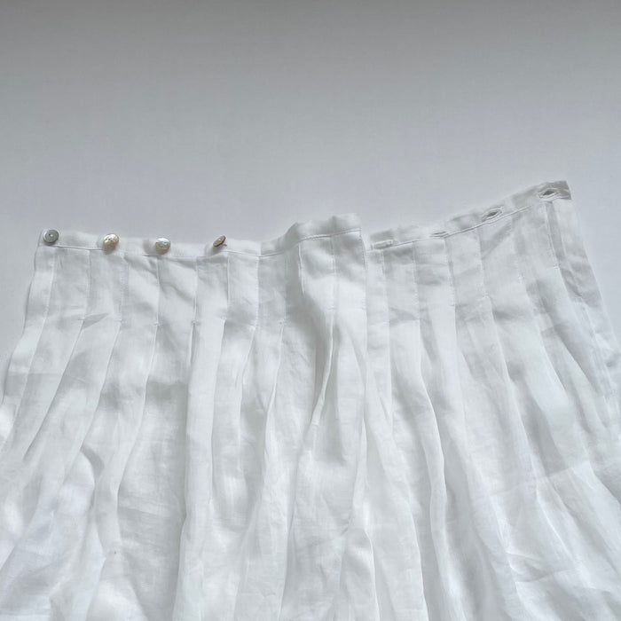 tuck wrap long skirt