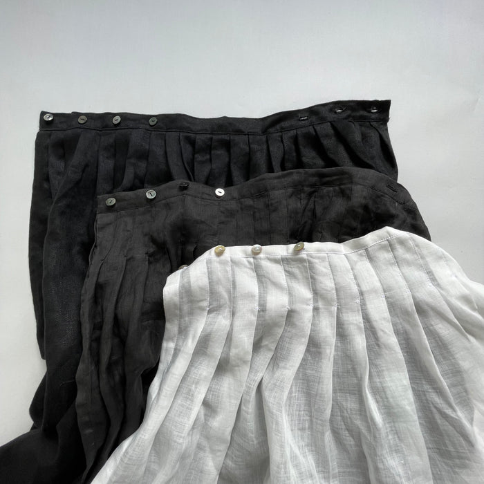 tuck wrap long skirt
