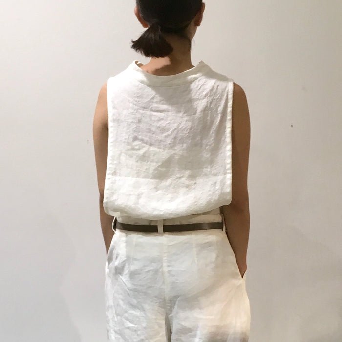 Linen nosleeve vest
