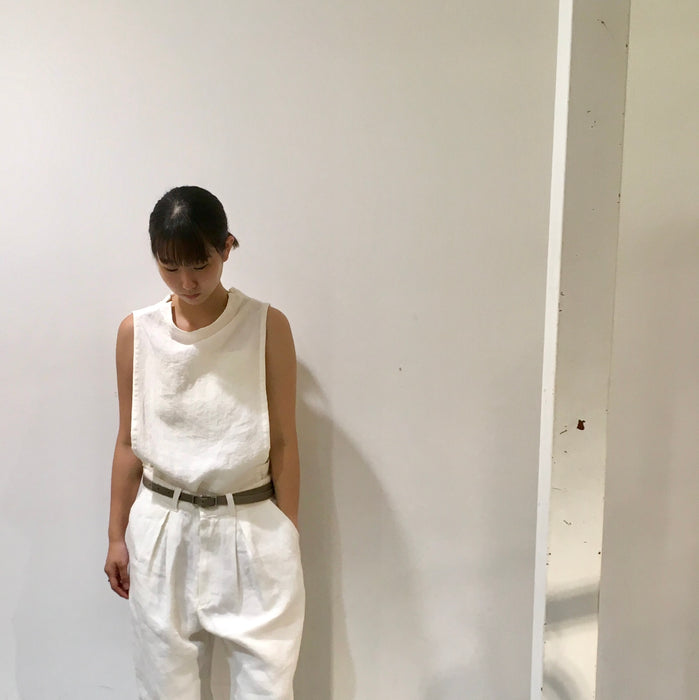 Linen nosleeve vest