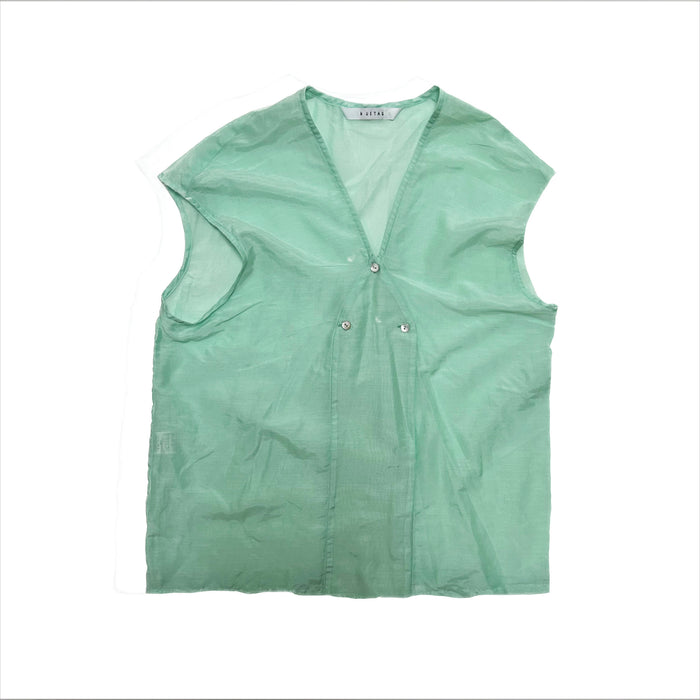 silk 3botton blouse