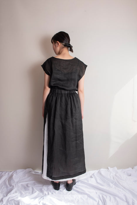 Ramie lawn　Frenchsleeve tops