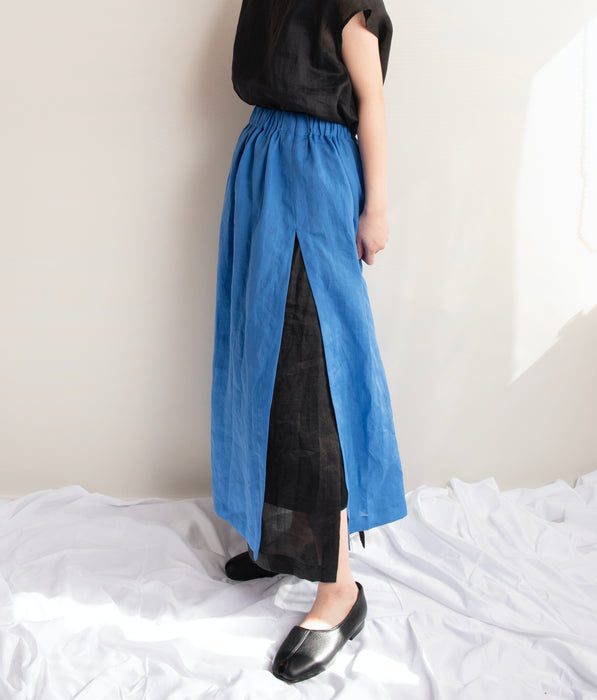 Ramie lawn　Frenchsleeve tops